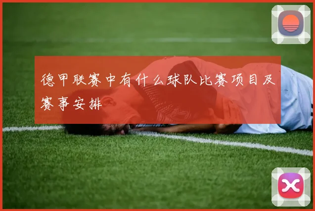 德甲联赛中有什么球队比赛项目及赛事安排